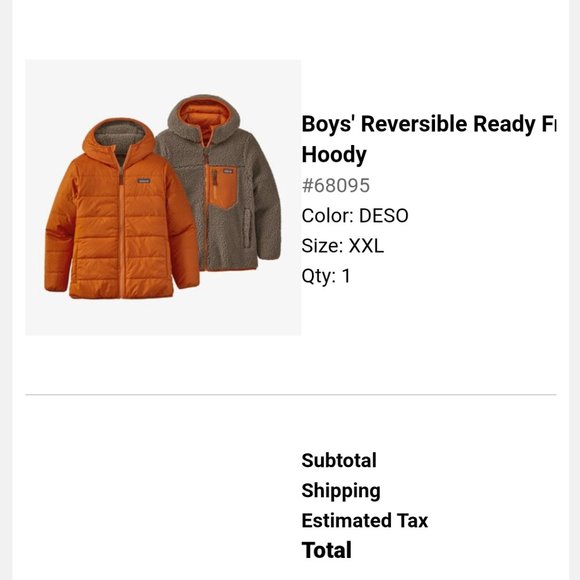Patagonia boys insulated Sherpa jacket hoodie XXL - Picture 2 of 2